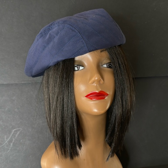 Vintage McGregor Blue Quilted Newsboy Cap - Picture 4 of 16
